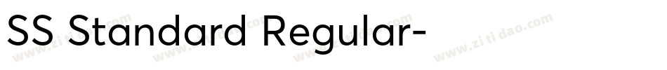 SS Standard Regular字体转换